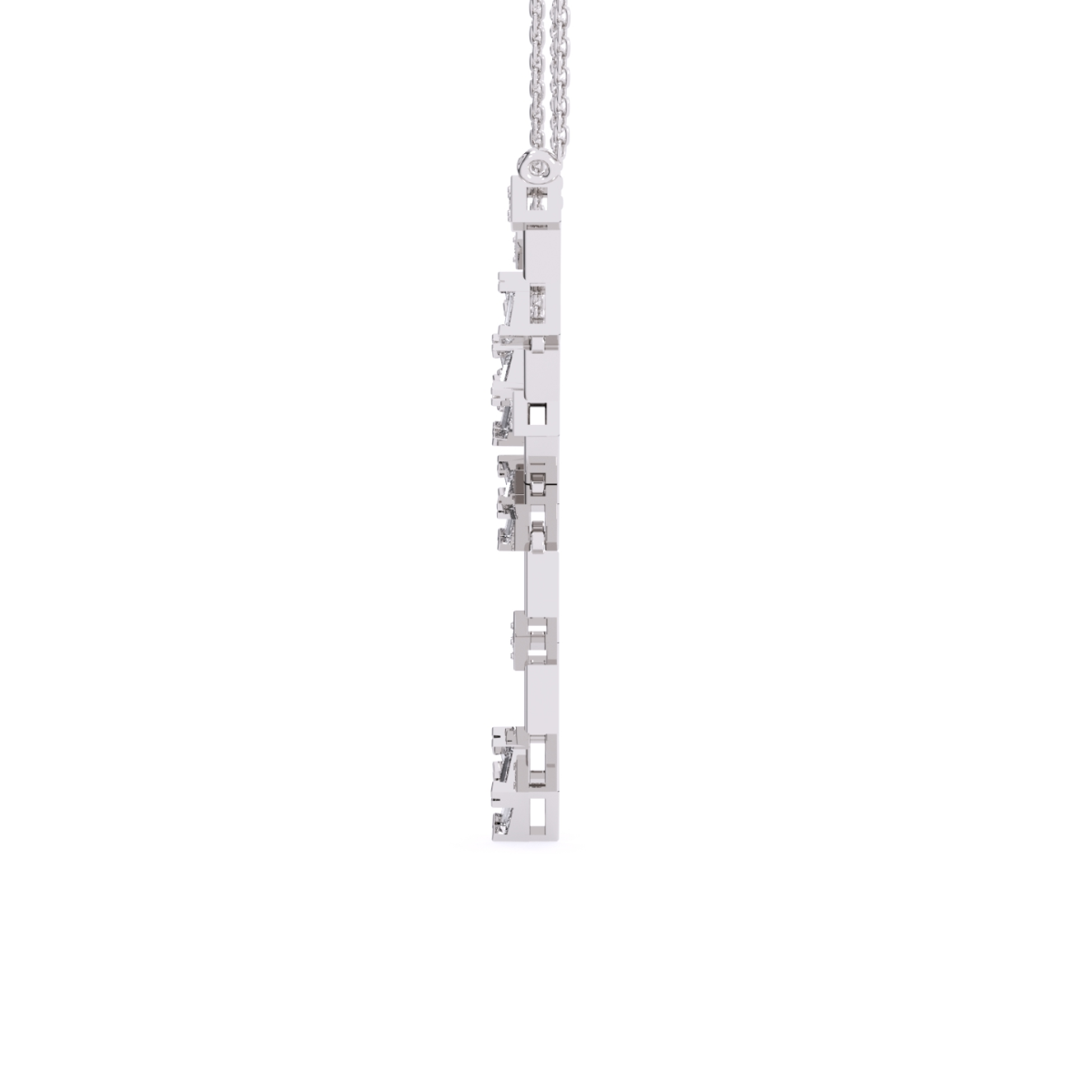 Stylish Two layer Lab Grown Diamond Charm Necklace
